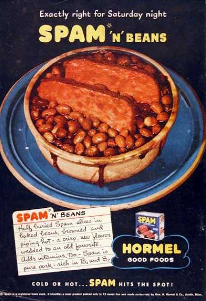 spam and beans