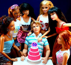 Ken birthday with Barbie Harem