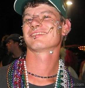 insane face piercing