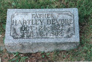 hartley devore grave marker
