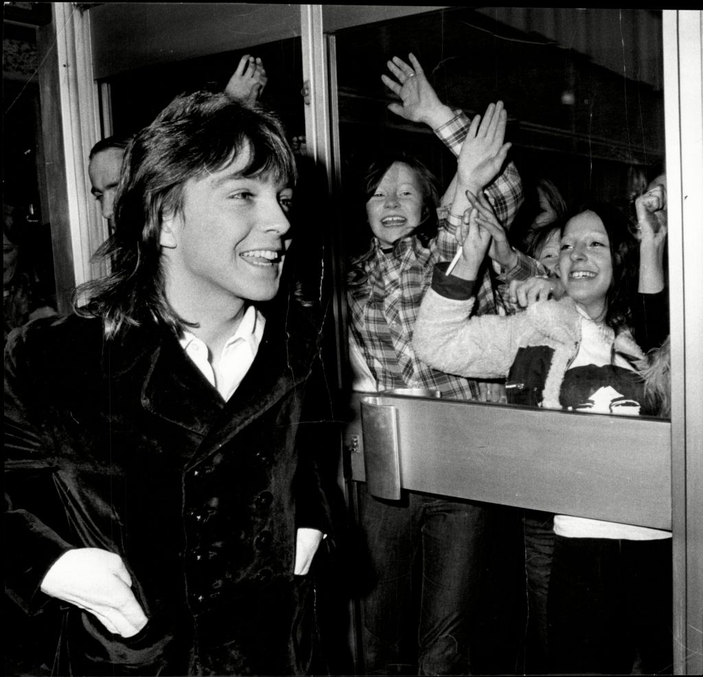 David Cassidy Pop Star At Manchester Airport.