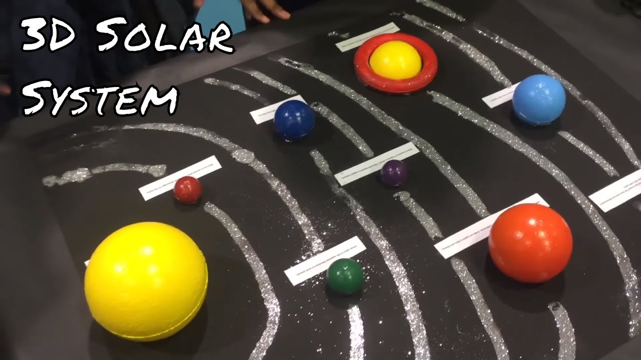 child's 3D solar system