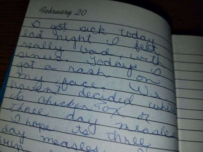 Barb's February 20 1974 Diary entry